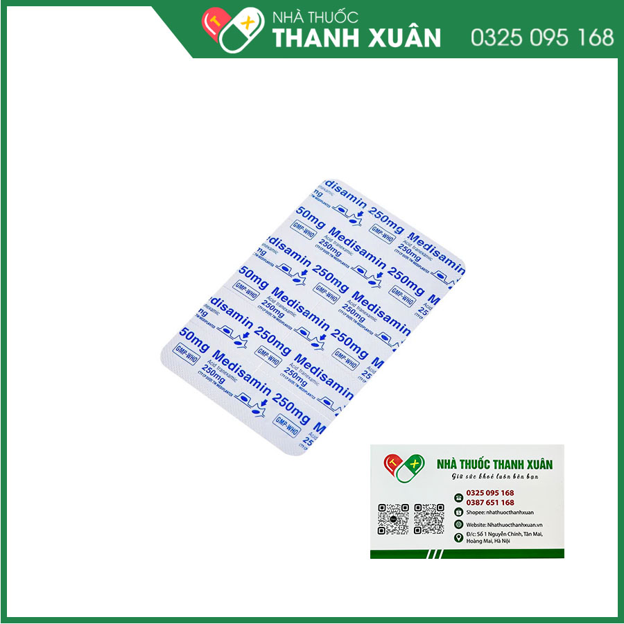 Medisamin 250mg điều trị và phòng ngừa chảy máu